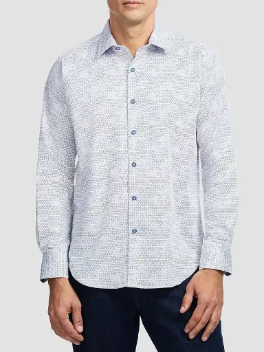 Robert Graham Men's Akehurst Printed Long-Sleeve Button-Front Shirt | Thumbnail 3