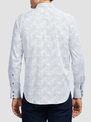 Robert Graham Men's Akehurst Printed Long-Sleeve Button-Front Shirt | Thumbnail 5