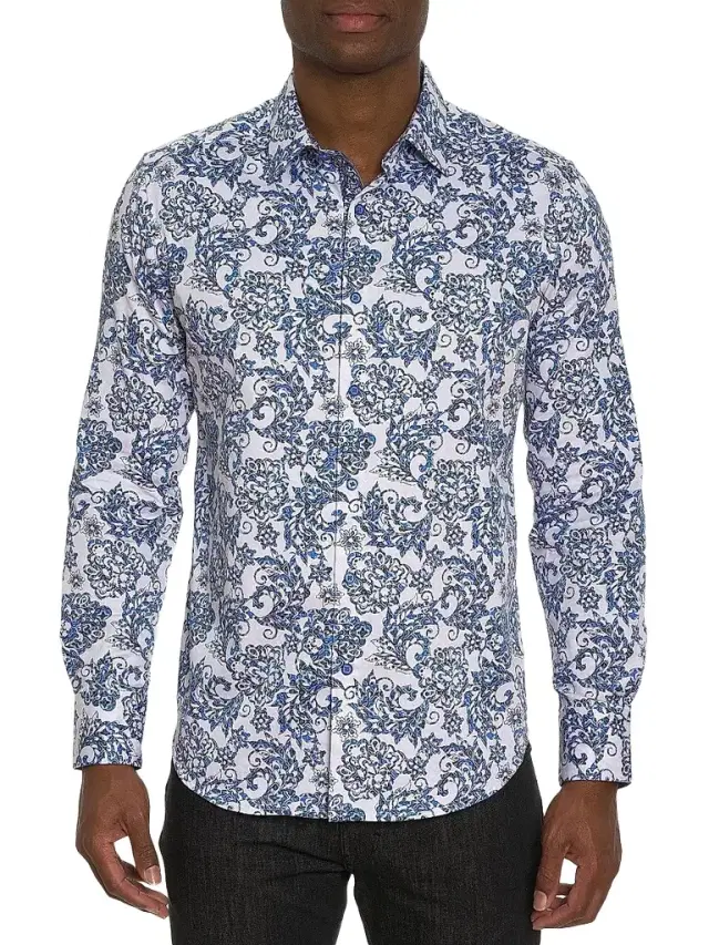 Robert Graham Men's Divan Woven Button-Up Shirt