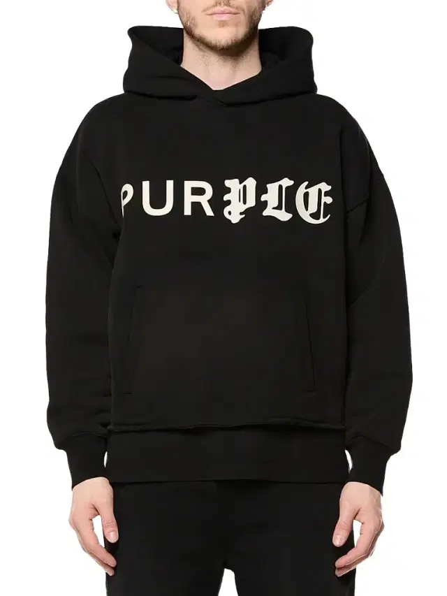 Purple Brand Men's Logo Cotton Fleece Heavyweight Hoodie