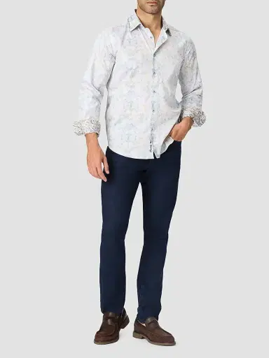Robert Graham Men's Dewitt Stretch-Cotton Woven Shirt | Thumbnail 2