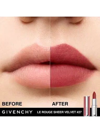 Givenchy Women's Le Rouge Sheer Velvet Lipstick | Thumbnail 4