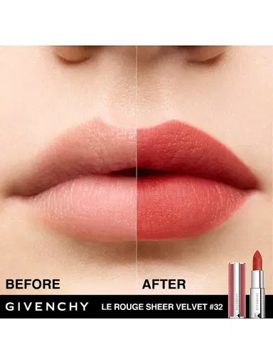 Givenchy Women's Le Rouge Sheer Velvet Lipstick | Thumbnail 4