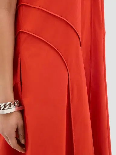 Another Tomorrow Women's Midi Skirt Dress | Thumbnail 5
