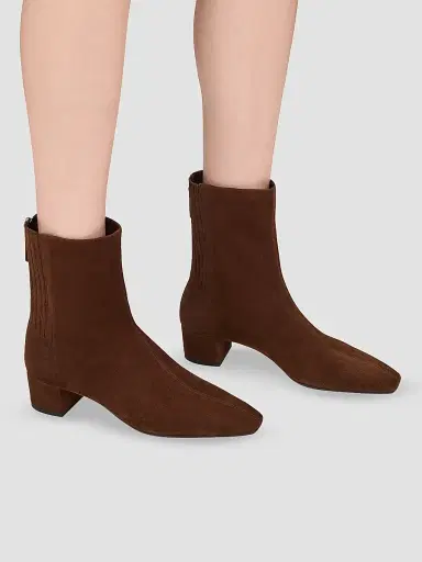 Aquazzura Women's Saint Honoré 35MM Suede Boots | Thumbnail 2