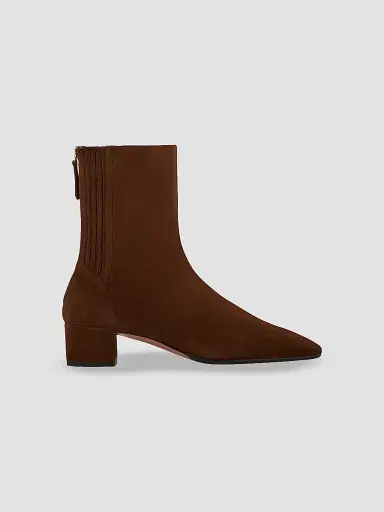 Aquazzura Women's Saint Honoré 35MM Suede Boots | Thumbnail 3