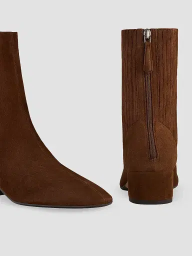 Aquazzura Women's Saint Honoré 35MM Suede Boots | Thumbnail 5