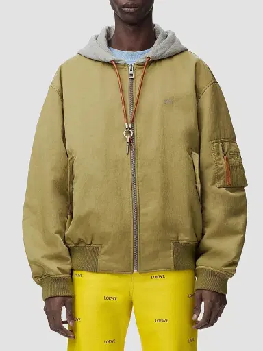 Loewe Men's Hooded Bomber Jacket | Thumbnail 3