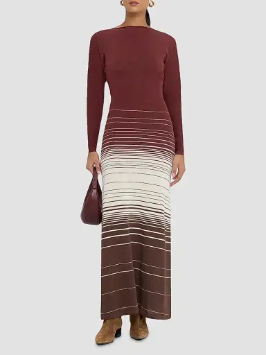 Faithfull The Brand Women's Idun Knit Twist-Back Maxi Dress | Thumbnail 2 Faithfull The Brand Women's Idun Knit Twist-Back Maxi Dress | Thumbnail 2