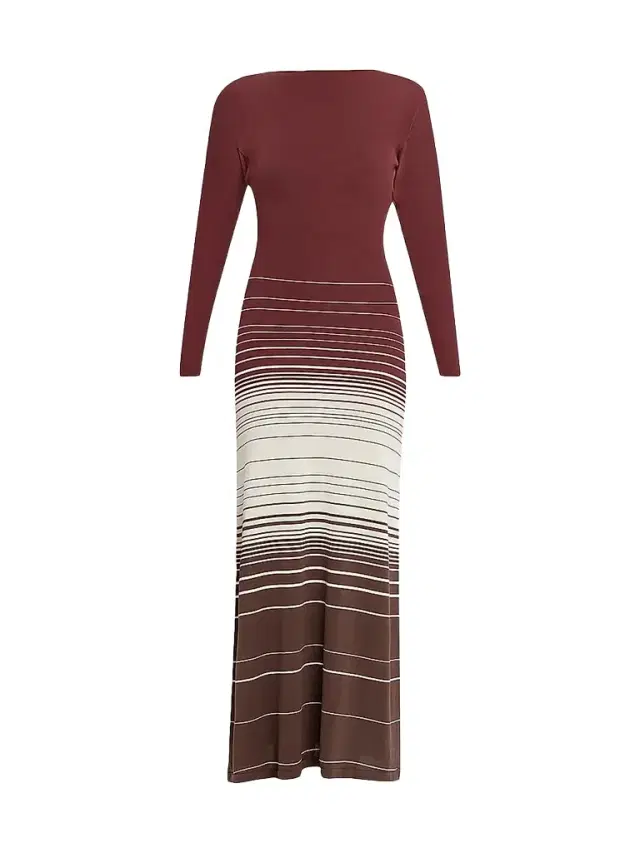 Faithfull The Brand Women's Idun Knit Twist-Back Maxi Dress