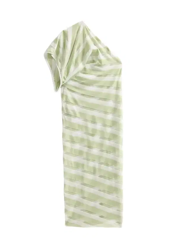 Stella McCartney Women's EXCLUSIVE. One-Shoulder Layered Sheer Striped Knit Midi Dress