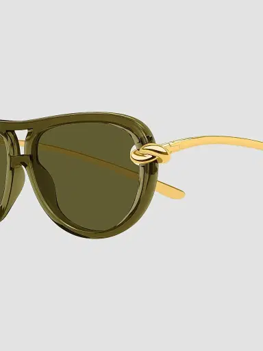Bottega Veneta Women's Knot 58MM Aviator Sunglasses | Thumbnail 3