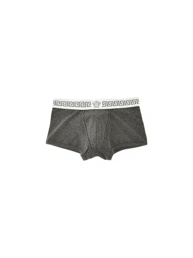 Versace Men's Medusa Head Greco-Trim Jersey Trunk Brief | Thumbnail 1 Versace Men's Medusa Head Greco-Trim Jersey Trunk Brief | Thumbnail 1