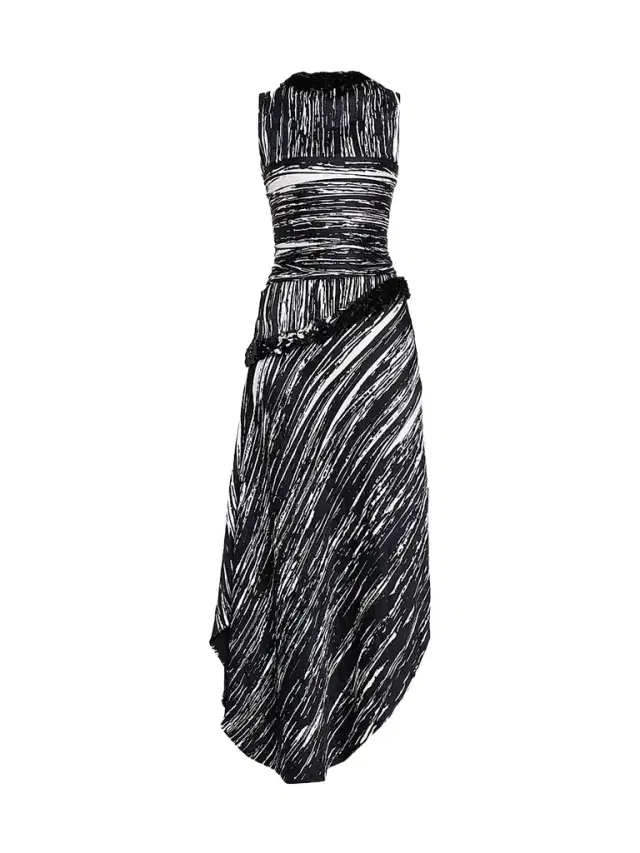 Brandon Maxwell Women's The Fiora Draped Midi Dress