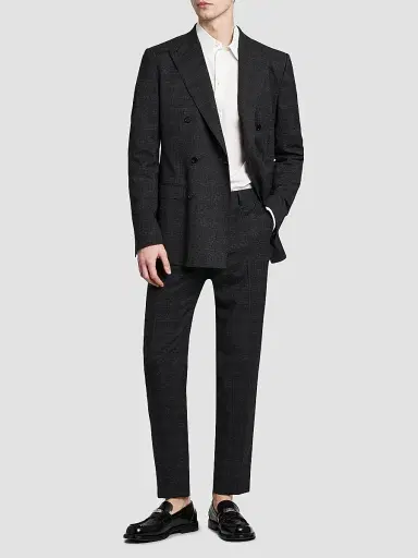 Dolce & Gabbana Men's Plaid Wool-Blend Double-Breasted Suit | Thumbnail 2