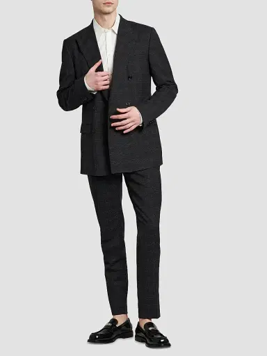 Dolce & Gabbana Men's Plaid Wool-Blend Double-Breasted Suit | Thumbnail 3
