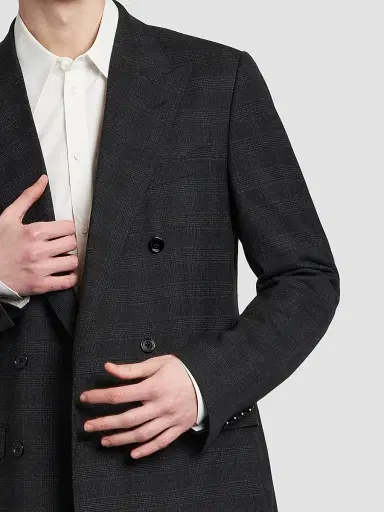 Dolce & Gabbana Men's Plaid Wool-Blend Double-Breasted Suit | Thumbnail 6