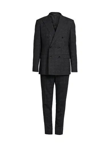 Dolce & Gabbana Men's Plaid Wool-Blend Double-Breasted Suit | Thumbnail 1