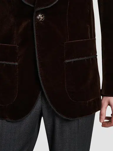 Dolce & Gabbana Men's Smoking Velvet Jacket | Thumbnail 6