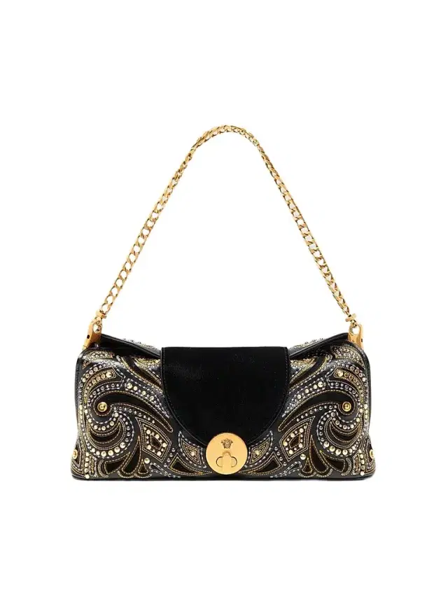 Versace Women's Vivian Embroidered Leather Clutch