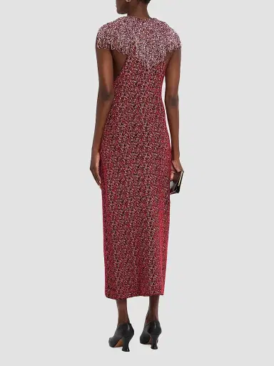 Brandon Maxwell Women's The Amara Embellished Sheath Midi Dress | Thumbnail 3