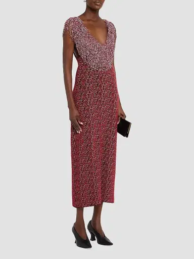 Brandon Maxwell Women's The Amara Embellished Sheath Midi Dress | Thumbnail 4