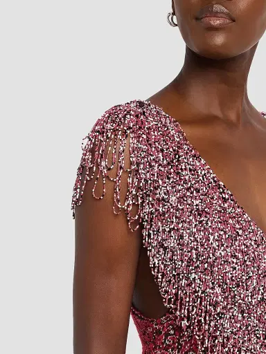 Brandon Maxwell Women's The Amara Embellished Sheath Midi Dress | Thumbnail 5