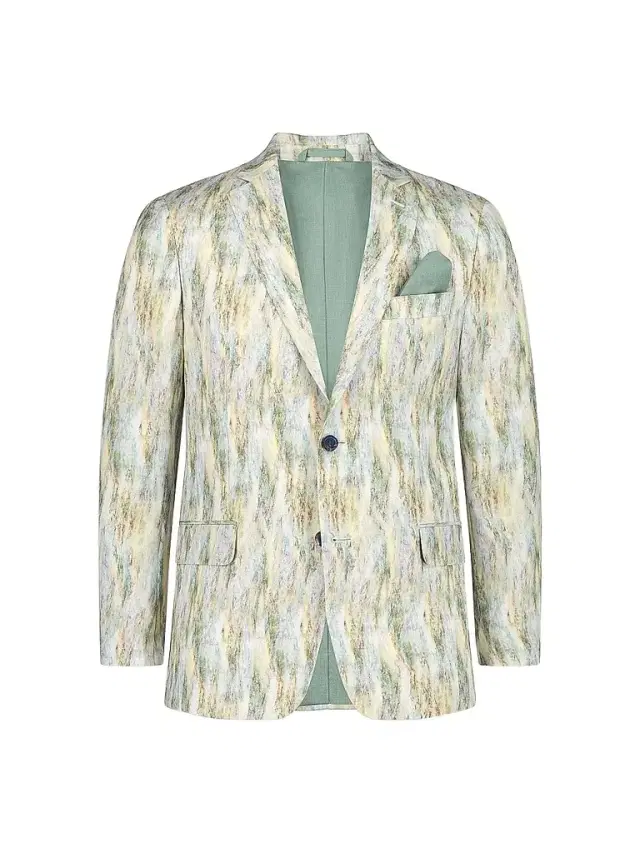 Robert Graham Men's Barnsley Woven Linen-Blend Sport Coat