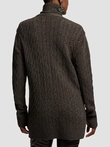 Ralph Lauren Collection Women's Cable-Knit Cashmere Cardigan | Thumbnail 3 Ralph Lauren Collection Women's Cable-Knit Cashmere Cardigan | Thumbnail 3