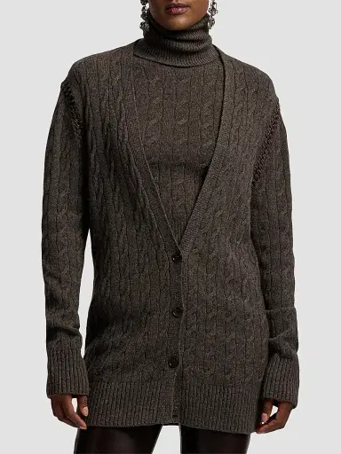 Ralph Lauren Collection Women's Cable-Knit Cashmere Cardigan | Thumbnail 4 Ralph Lauren Collection Women's Cable-Knit Cashmere Cardigan | Thumbnail 4