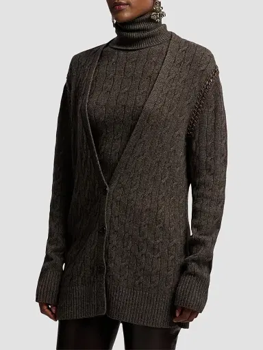 Ralph Lauren Collection Women's Cable-Knit Cashmere Cardigan | Thumbnail 5 Ralph Lauren Collection Women's Cable-Knit Cashmere Cardigan | Thumbnail 5
