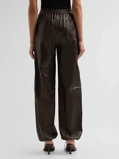 Simkhai Women's Corrine Leather Pants | Thumbnail 3