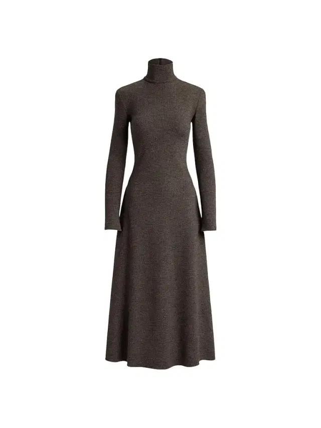 Ralph Lauren Collection Women's Emmerson Wool Turtleneck Midi Dress