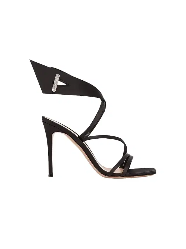 Gianvito Rossi Women's 95MM Crystal-Embellished Satin Sandals