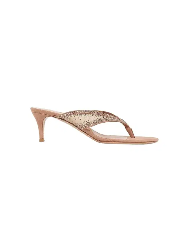 Gianvito Rossi Women's 55MM Crystal-Embellished Suede & Organza Sandals