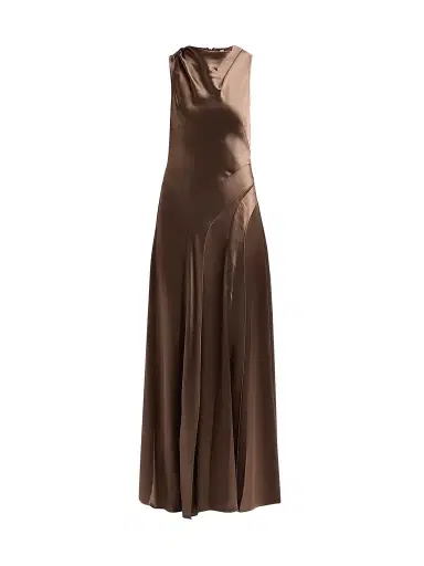 ACLER Women's Femme Fatale Lecha Satin Maxi Dress | Thumbnail 1