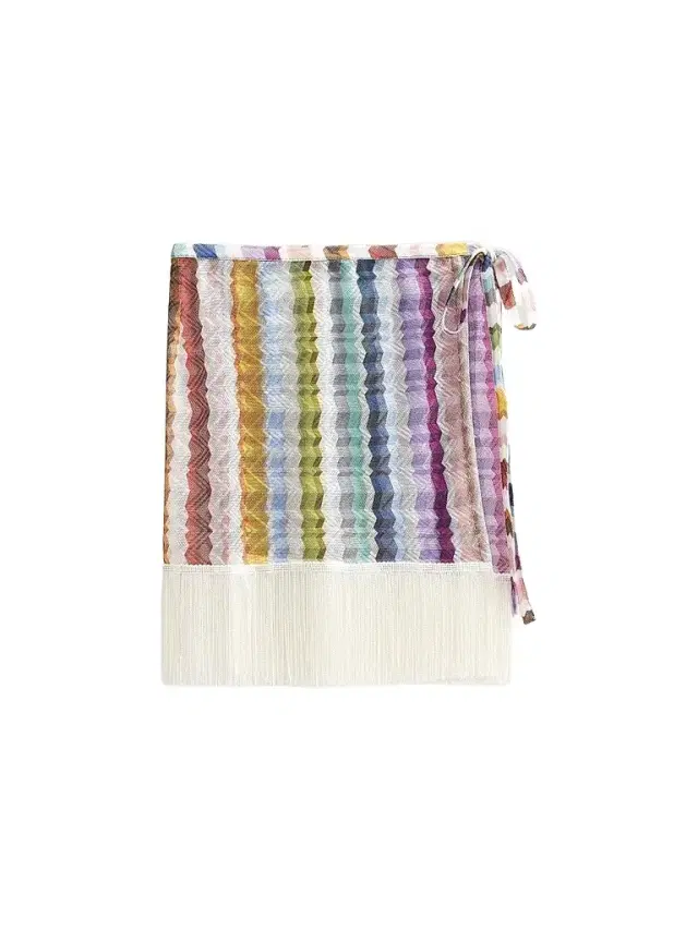 Missoni Women's Chevron Fringe Sarong Mini Skirt