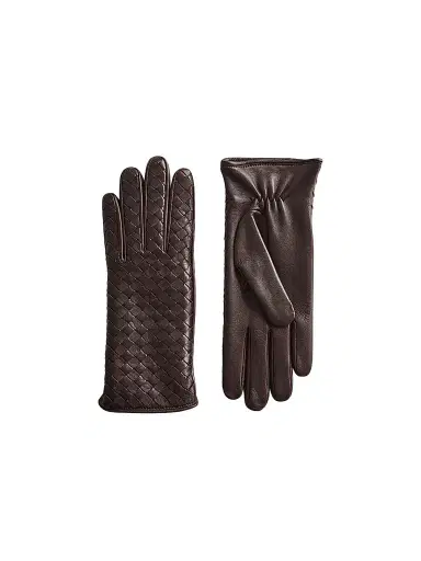 Bottega Veneta Women's Intrecciato Soft Nappa Leather Gloves | Thumbnail 1