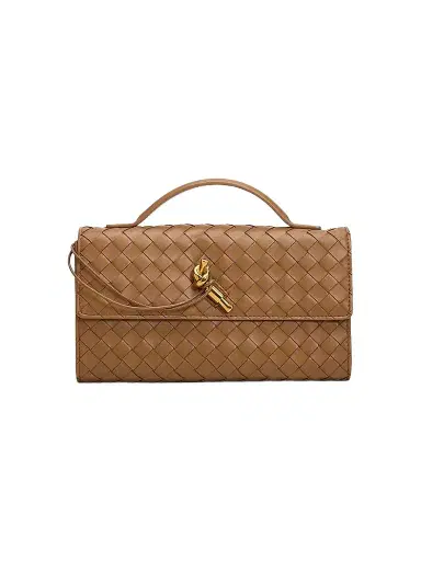 Bottega Veneta Women's Andiamo Leather Clutch | Thumbnail 1 Bottega Veneta Women's Andiamo Leather Clutch | Thumbnail 1