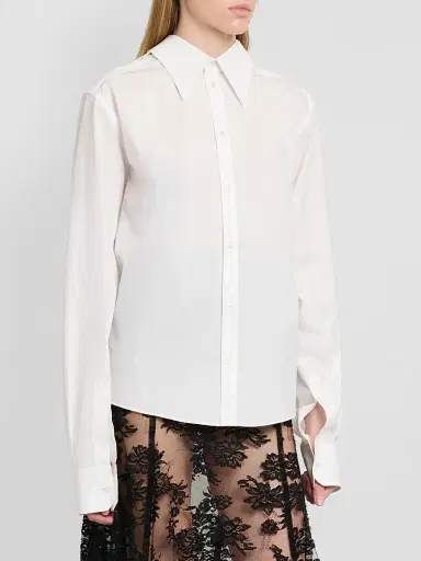 Dolce & Gabbana Women's Poplin Cotton Slim Shirt | Thumbnail 4