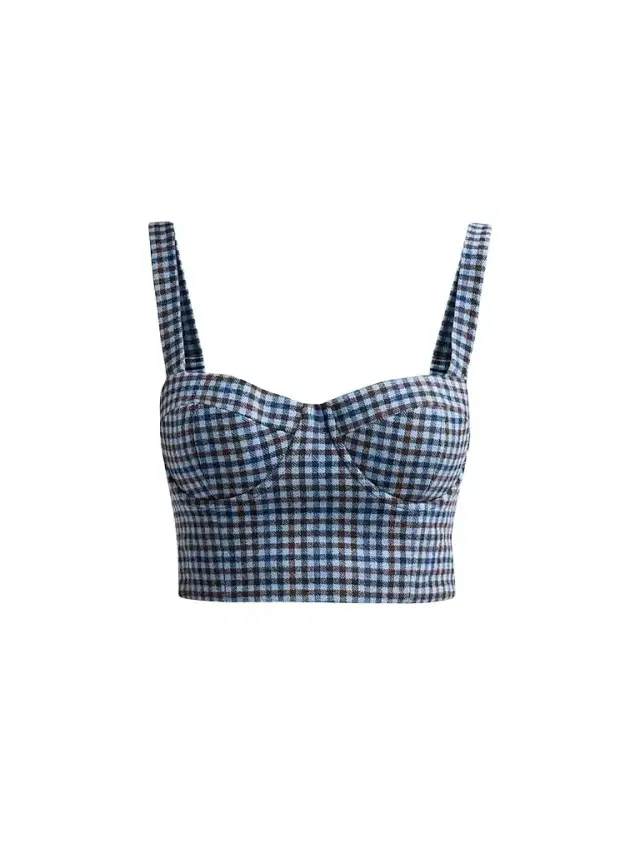 Cara Cara Women's Claudine Plaid Wool Bustier Top