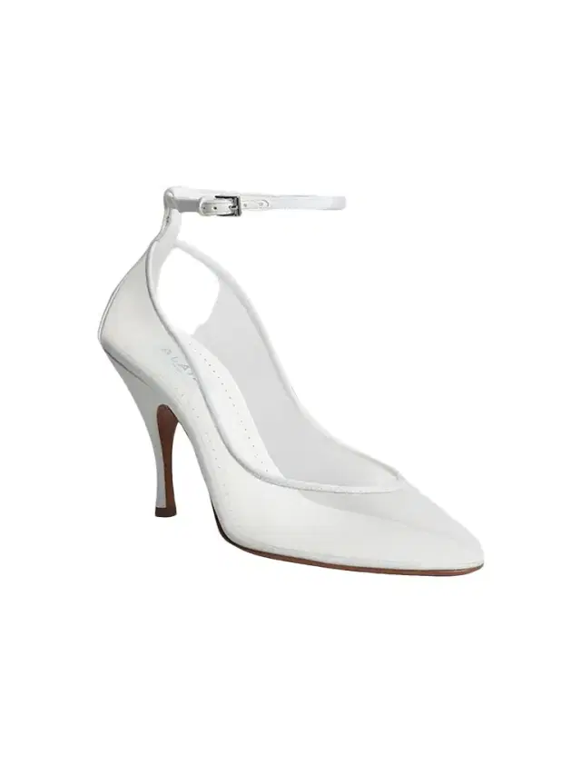 Alaïa Women's 100MM Strappy Mesh Pumps