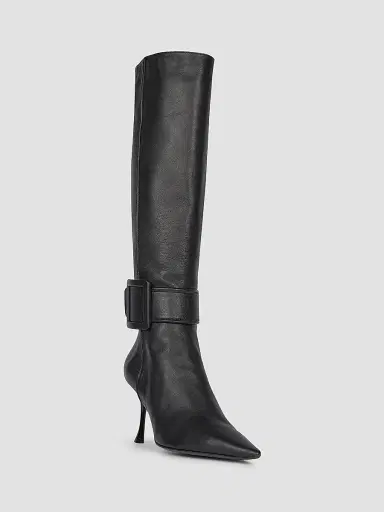 Roger Vivier Women's Viv Ville 85MM Leather Knee-High Boots | Thumbnail 2 Roger Vivier Women's Viv Ville 85MM Leather Knee-High Boots | Thumbnail 2