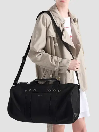 Prada Men's Canvas Duffel Bag | Thumbnail 3