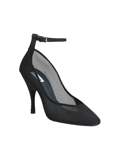 Alaïa Women's 100MM Strappy Mesh Pumps | Thumbnail 1