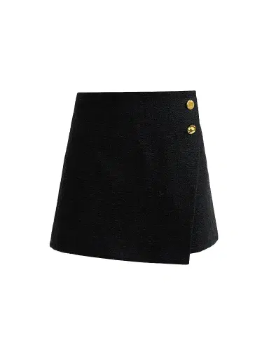 Cara Cara Women's Luca Tweed Side-Button Mini Skirt | Thumbnail 1 Cara Cara Women's Luca Tweed Side-Button Mini Skirt | Thumbnail 1