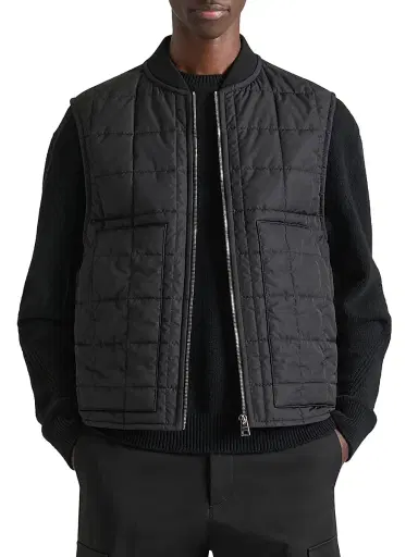 Givenchy Men's Couture Seam Quilted Sleeveless Blouson Vest | Thumbnail 3 Givenchy Men's Couture Seam Quilted Sleeveless Blouson Vest | Thumbnail 3