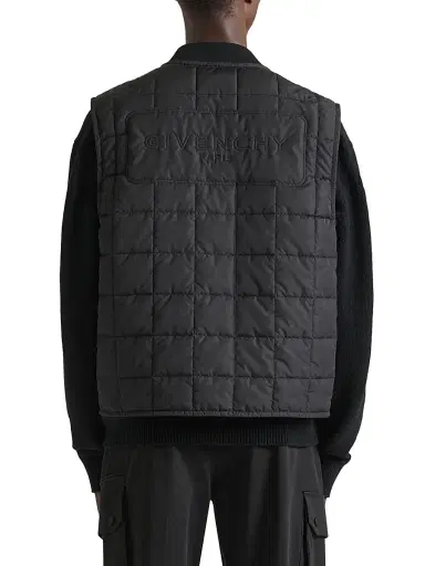 Givenchy Men's Couture Seam Quilted Sleeveless Blouson Vest | Thumbnail 4 Givenchy Men's Couture Seam Quilted Sleeveless Blouson Vest | Thumbnail 4