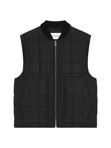 Givenchy Men's Couture Seam Quilted Sleeveless Blouson Vest | Thumbnail 1 Givenchy Men's Couture Seam Quilted Sleeveless Blouson Vest | Thumbnail 1