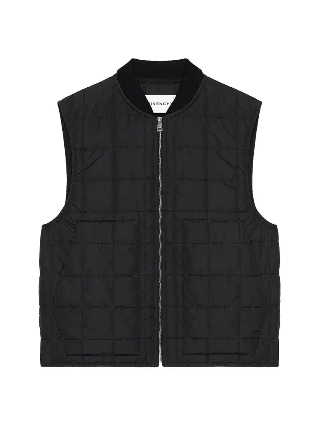 Givenchy Men's Couture Seam Quilted Sleeveless Blouson Vest
